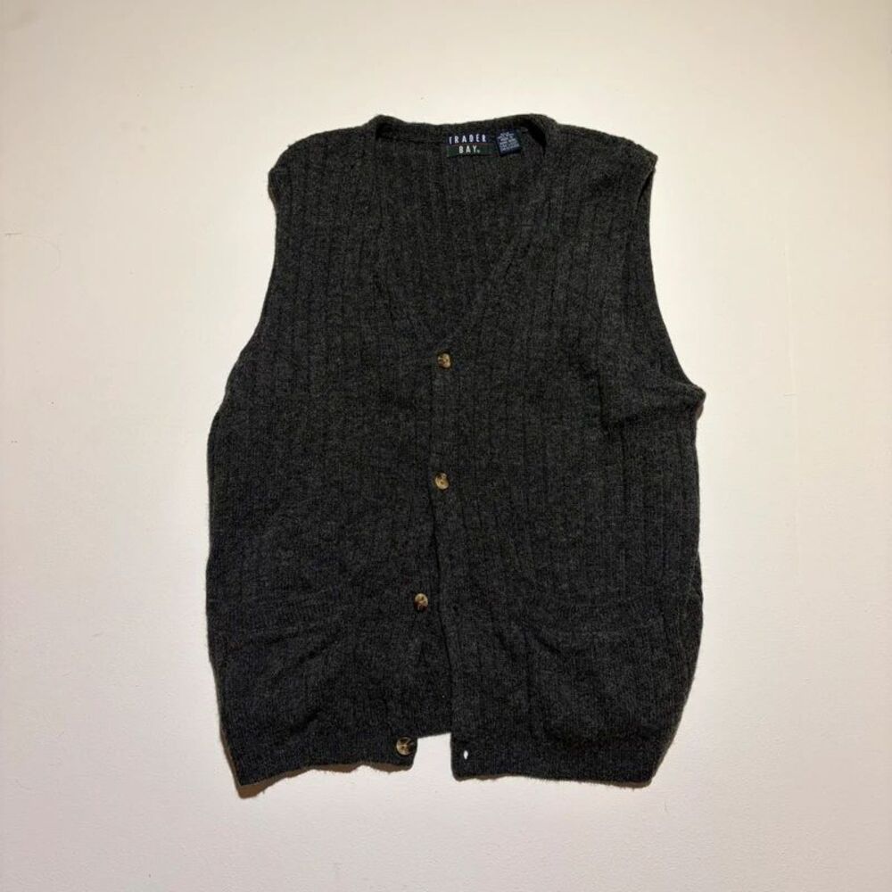 Vintage trader Bay 100% wool men's sweater vest